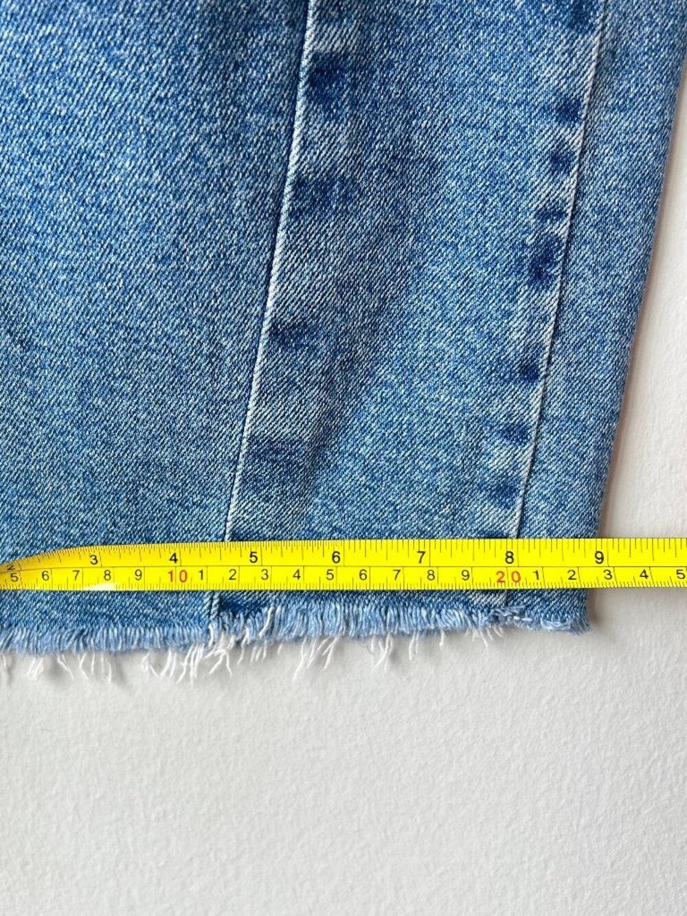 Just Black Denim Seamed Barrel Jeans High Rise Raw Hem Medium Wash Size 24 - Picture 10 of 11